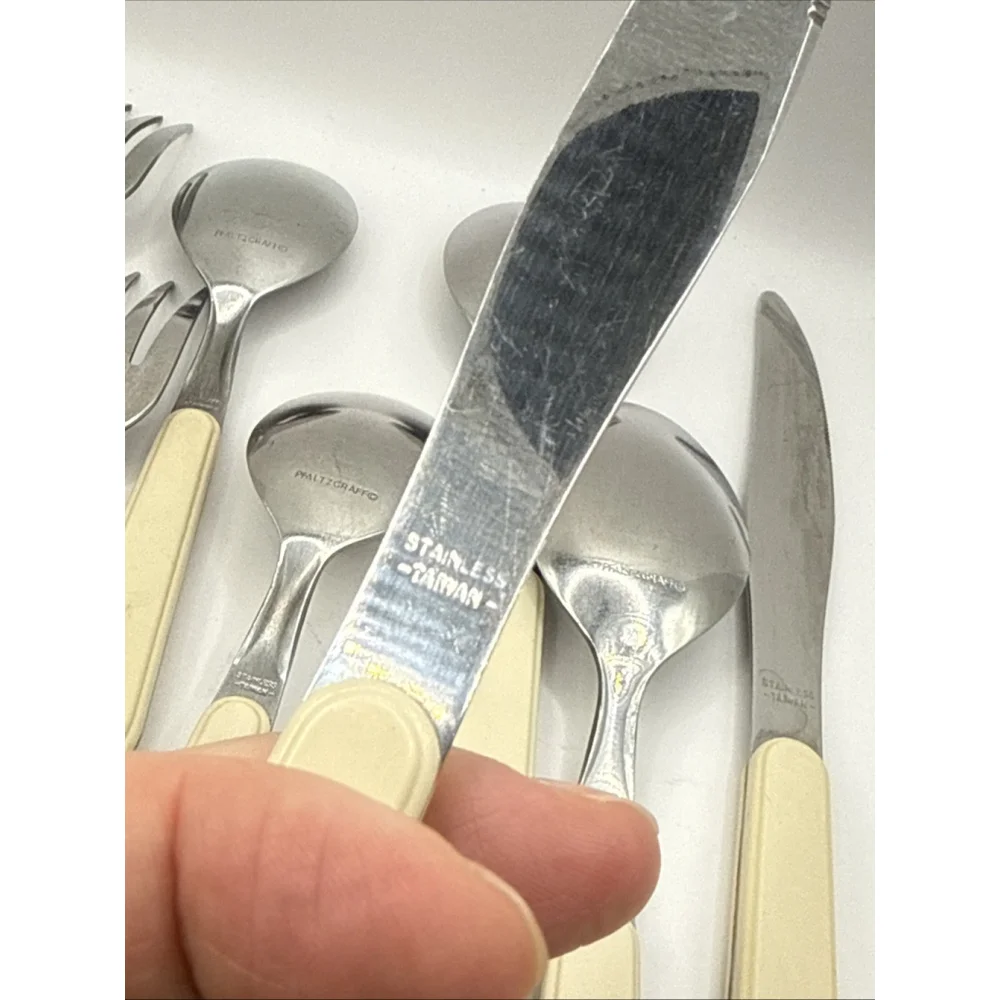 Pfaltzgraff Perennials Tea Rose Stainless Flatware Lot Of 11 Pieces Replacement